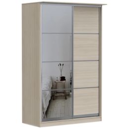 Шкаф-купе 2-х дверный Байкал 150 см (Зеркальная дверь)