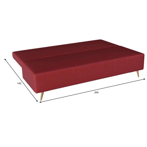 Диван прямой Беллано (Белла) Red