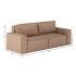 Диван прямой Лофт Plush Beige