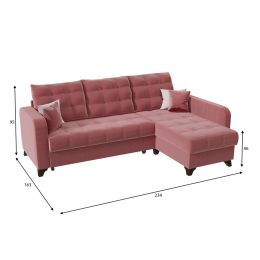 Диван угловой Беллано (Белла) Корал