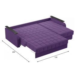 Диван угловой Карина Plush Фиолет