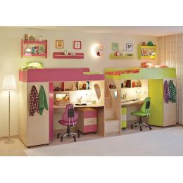 Детская комната Легенда 14 с полками