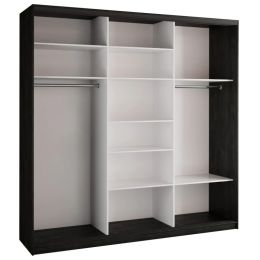 Шкаф-купе 3-х дверный Айсберг Лофт 240 с зеркалом 1