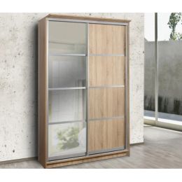 Шкаф-купе 2-х дверный Байкал 150 см (Зеркальная дверь)