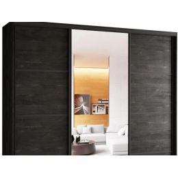 Шкаф-купе 3-х дверный Айсберг Лофт 240 с зеркалом 1