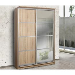 Шкаф-купе 2-х дверный Байкал 178 см (Зеркальная дверь)