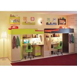 Детская комната Легенда 14 с полками