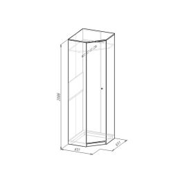 Шкаф угловой Комфорт