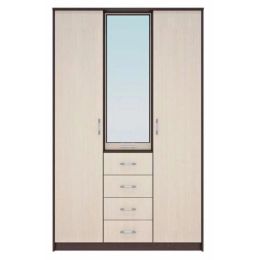 Шкаф-купе Комфорт 4 трехдверный зеркало