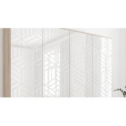 Шкаф распашной Сканди 14 белый глянец