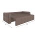 Диван Денди (Клэр) Plush Brown