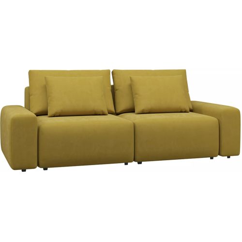 Диван модульный Гунер-3 Plush Yellow нераскладной