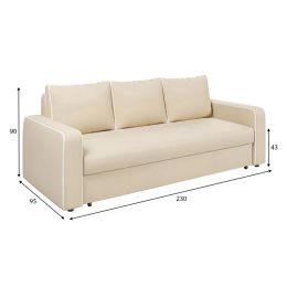 Диван прямой Атланта Beige