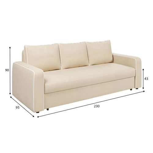 Диван прямой Атланта Beige