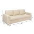 Диван прямой Атланта Beige