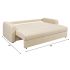 Диван прямой Атланта Beige