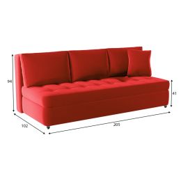 Диван прямой Бони Plush Red
