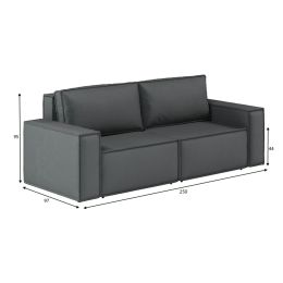 Диван прямой Лофт Plush Grey