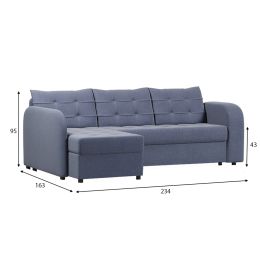 Диван угловой Беллано Blue