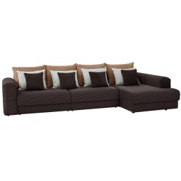 Диван угловой Мэдисон Люкс Plush Brown Макси