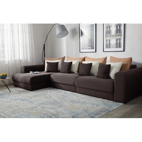 Диван угловой Мэдисон Люкс Plush Brown Макси