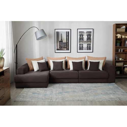 Диван угловой Мэдисон Люкс Plush Brown Макси