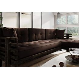 Диван угловой Стоун Brown