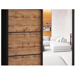 Шкаф-купе 2-х дверный Айсберг Лофт 190 с зеркалом 1