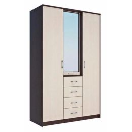 Шкаф-купе Комфорт 4 трехдверный зеркало