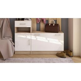 Прихожая Торонто белый глянец