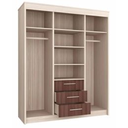 Шкаф-купе Фортуна-фаворит с зеркалами