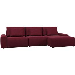Диван модульный Гунер-2 Plush Red нераскладной