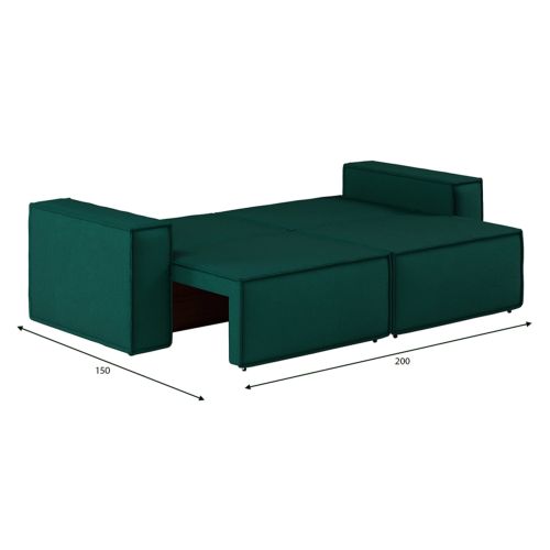 Диван прямой Лофт Plush Green