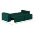 Диван прямой Лофт Plush Green