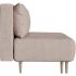 Диван прямой Милкен Beige Мини без подлокотников
