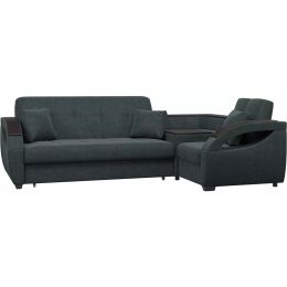 Диван угловой Монреаль-160 Plush Grafit