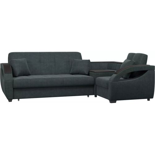 Диван угловой Монреаль-160 Plush Grafit
