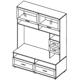 Стенка модульная Классика-3