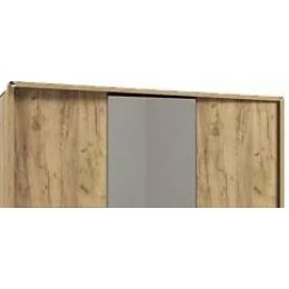 Шкаф № 223 трехдверный ( золотистый дуб мк 52) с зеркалом