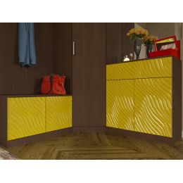 Прихожая Глянец угловая 3D МДФ 3