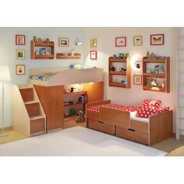 Детская комната Легенда 13 с полками