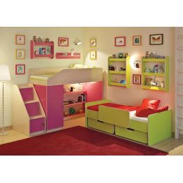 Детская комната Легенда 13 с полками