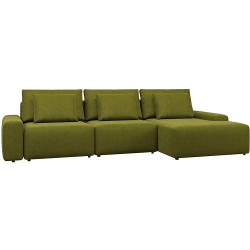 Диван модульный Гунер-2 Plush Green нераскладной