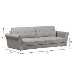 Диван прямой Челси Grey
