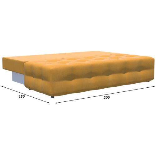 Диван прямой Денди Мини Plush Yellow