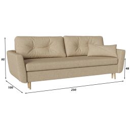Диван прямой Норфолк Сountry Beige