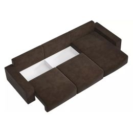 Диван модульный угловой King (Сиэтл) Plush Brown