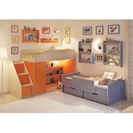 Детская комната Легенда 13 с полками