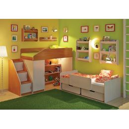 Детская комната Легенда 13 с полками