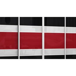 Шкаф-купе Фараон 7 Black/White/Red